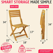 Lot de 2 chaises pliantes Tranquillo Anya en bois d'acacia