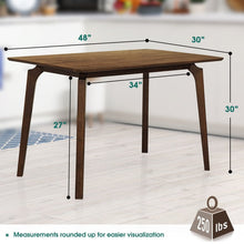 Table à manger Verve 48" en bois massif/Table de cuisine Table à manger pour 4