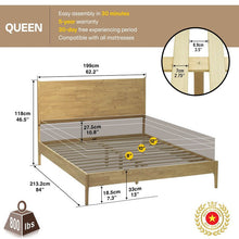 Cadre de lit plateforme en bois Haven Deluxe