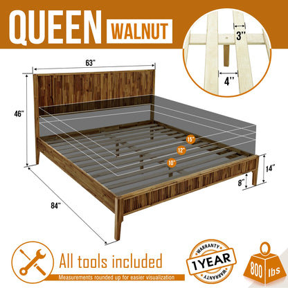 Bosk Solid Wood Bed Frame