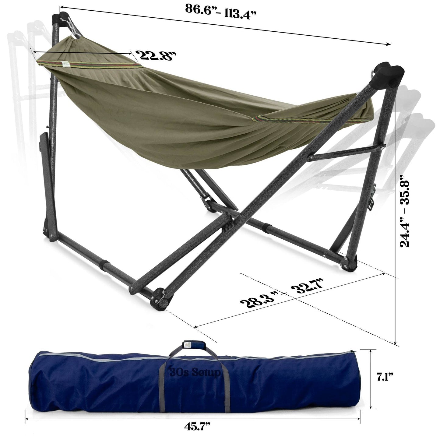 Support de hamac en toile Tranquillo Uniki