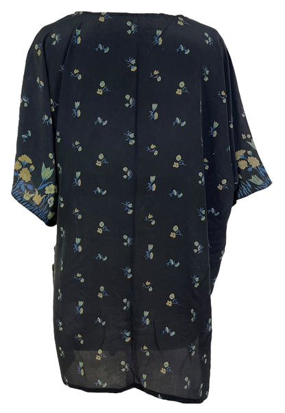 PRC6922 Avatar Pure Silk Kimono-Sleeved Jacket with Belt