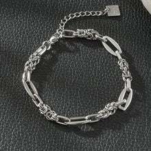 SORRENTO Silver (White Gold): Mixed Link Chain Bracelet