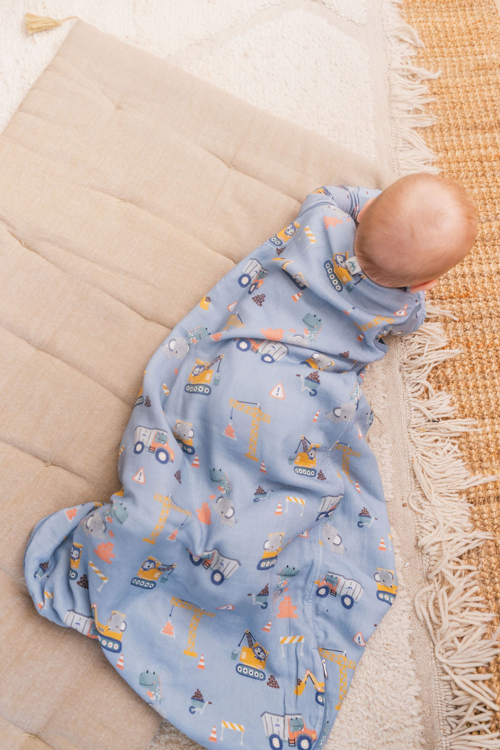 Baby Bamboo Muslin Sleep Bag 0.5 TOG - Tiny Engineers