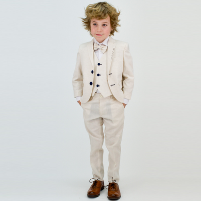Costume de cérémonie en lin Prince pour garçons