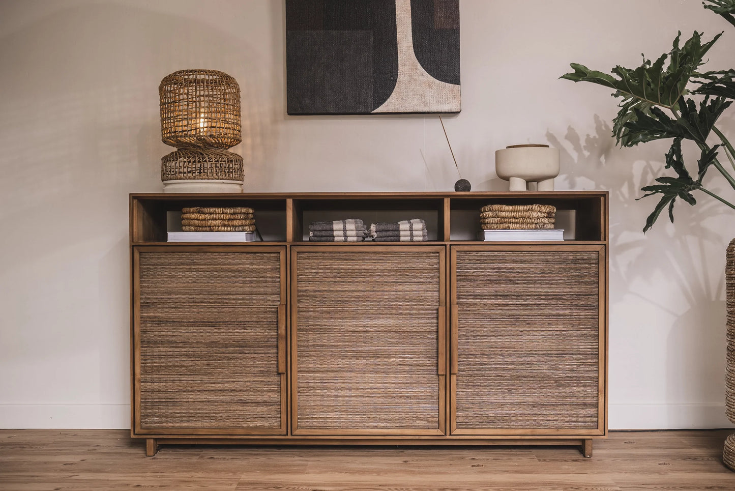 Hopper Three-Door Tall Chest of Drawers