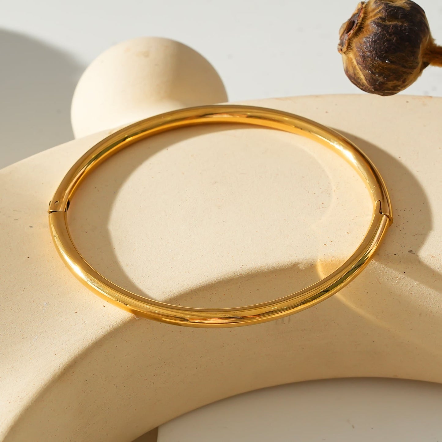 Style BARGARH : bracelet jonc en or de style classique