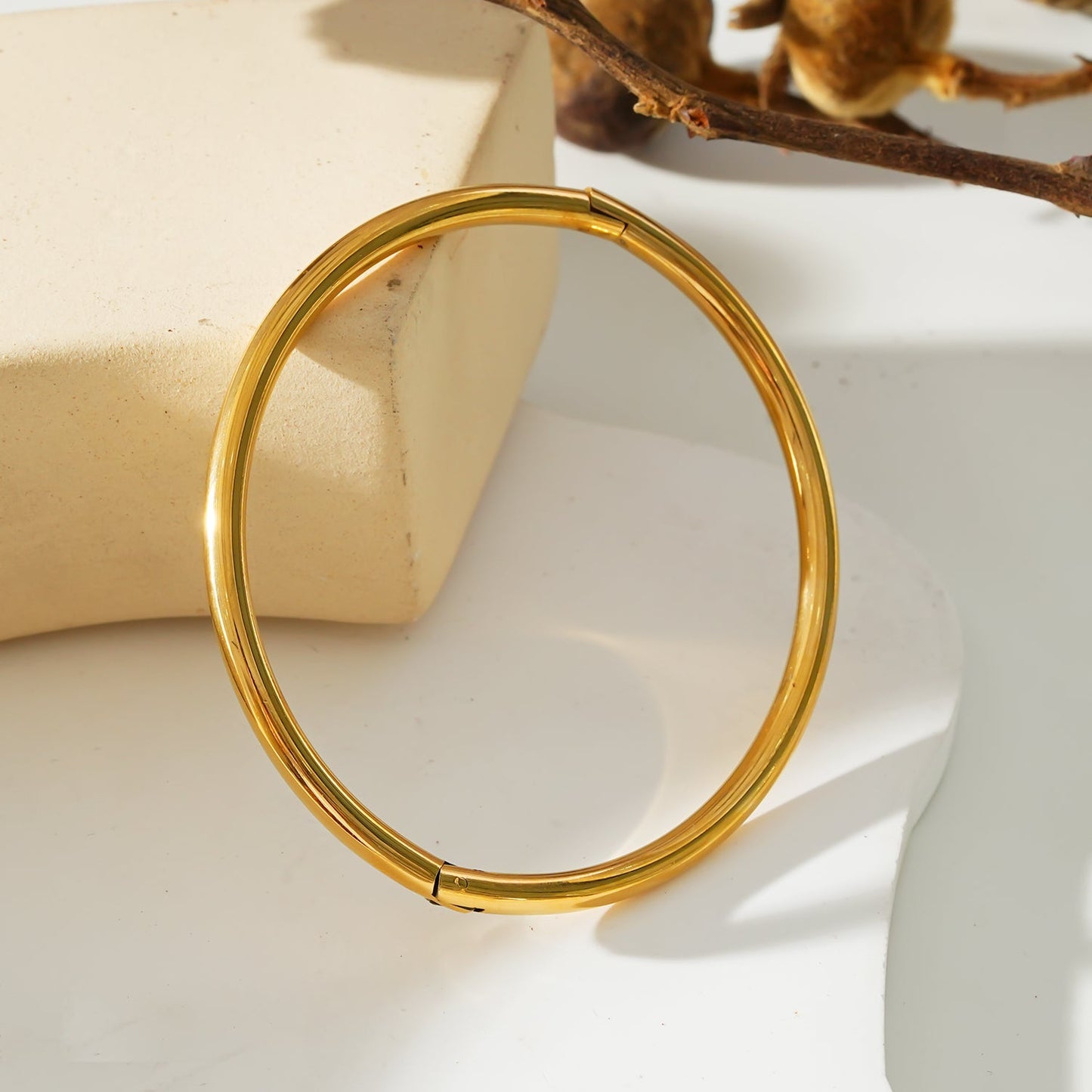 Style BARGARH : bracelet jonc en or de style classique