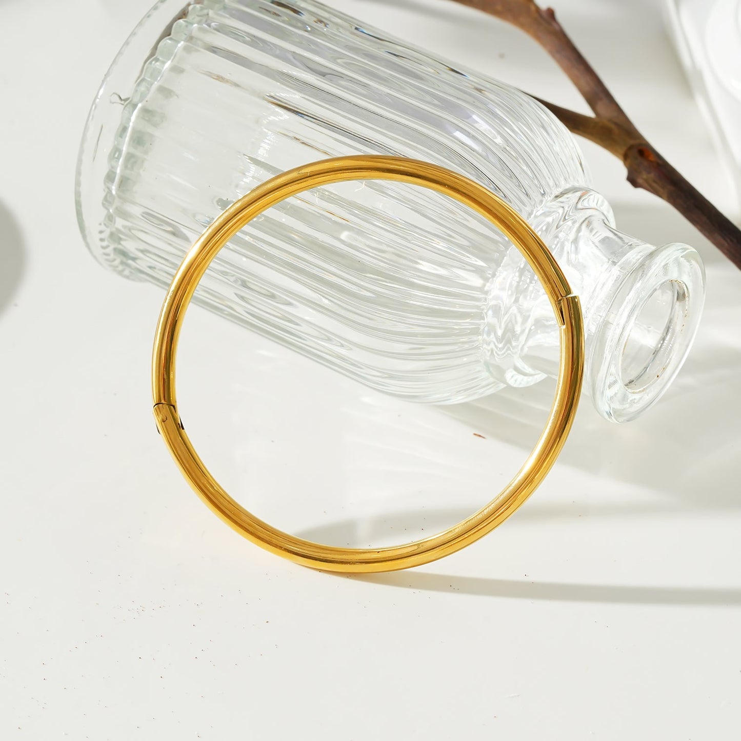 Style BARGARH : bracelet jonc en or de style classique