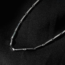 Style GUMIA Silver: Minimalist Geometric Shaped Beaded Chain Necklace