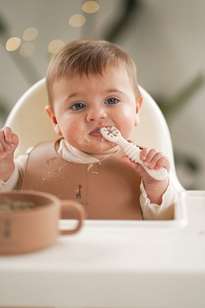 Silicone learning spoons