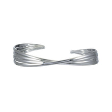 LIVIA Argent (Or Blanc) : Bracelet Lignes Géométriques