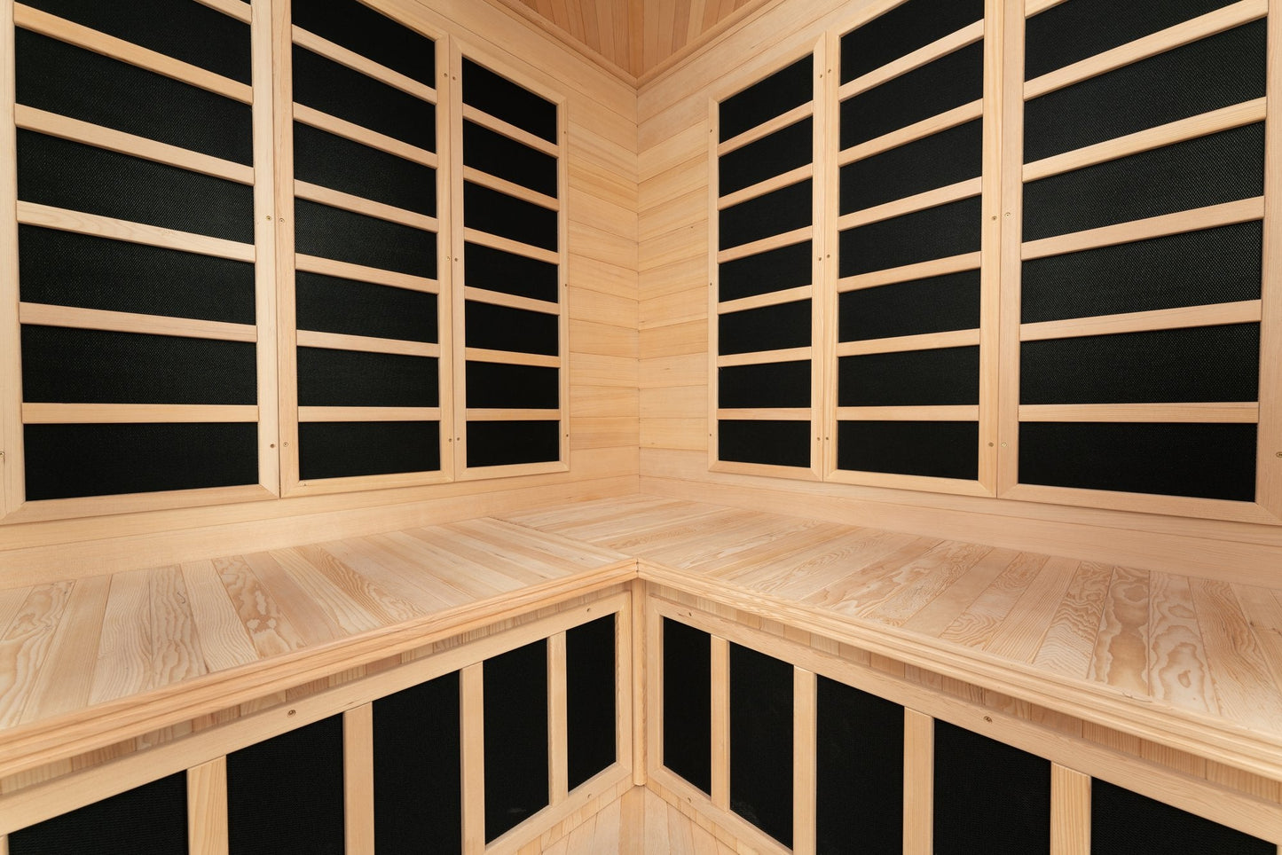 Blisspod | Vienna | Sauna spacieux à infrarouge lointain, en pruche du Canada, Ultra Bas EMF, 12 chauffages, 4-5 personnes