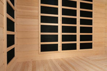 Blisspod | Vienna | Sauna spacieux à infrarouge lointain, en pruche du Canada, Ultra Bas EMF, 12 chauffages, 4-5 personnes