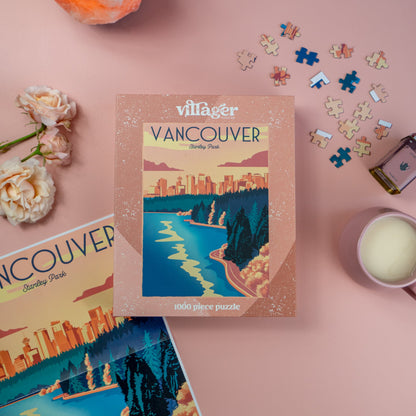 Coucher de soleil à Vancouver | Puzzle de 1000 pièces pour adultes | Conçu au Canada par Capri Sadler