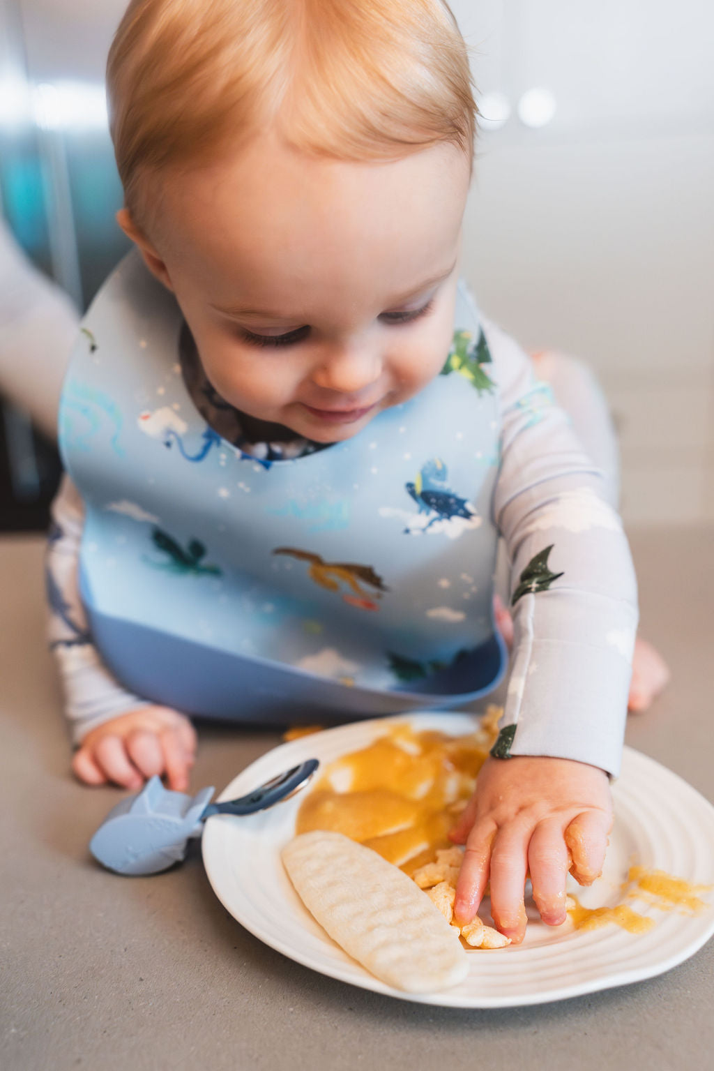 Silicone Bib Printed - Magical Dragons
