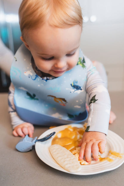 Silicone Bib Printed - Magical Dragons
