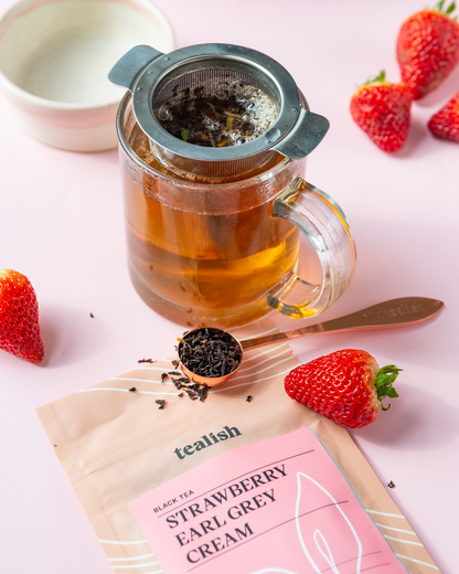 Crème à la fraise et au thé Earl Grey