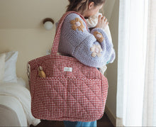 Sac à langer en coton biologique - Collection Vichy
