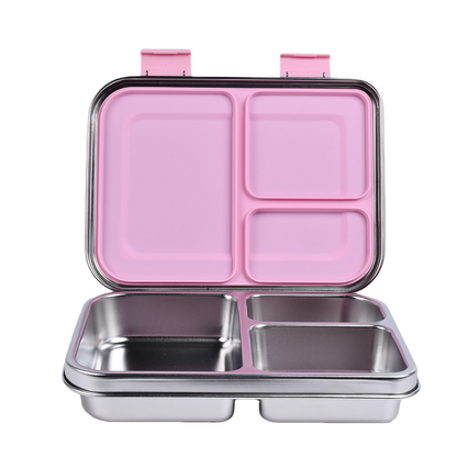Boîte à déjeuner anti-fuite en acier inoxydable avec compartiments – Style Bento pour enfants et adultes