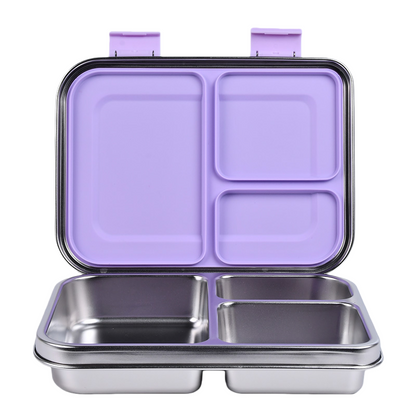 Boîte à déjeuner anti-fuite en acier inoxydable avec compartiments – Style Bento pour enfants et adultes