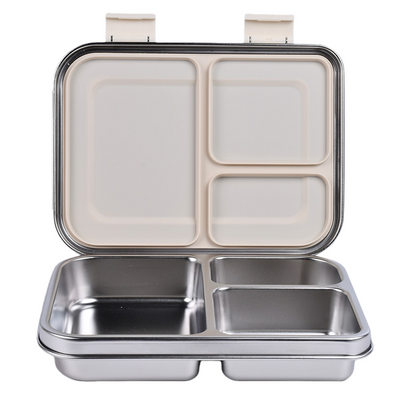 Boîte à déjeuner anti-fuite en acier inoxydable avec compartiments – Style Bento pour enfants et adultes
