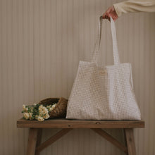 Organic Cotton Tote Bag - Gingham Collection