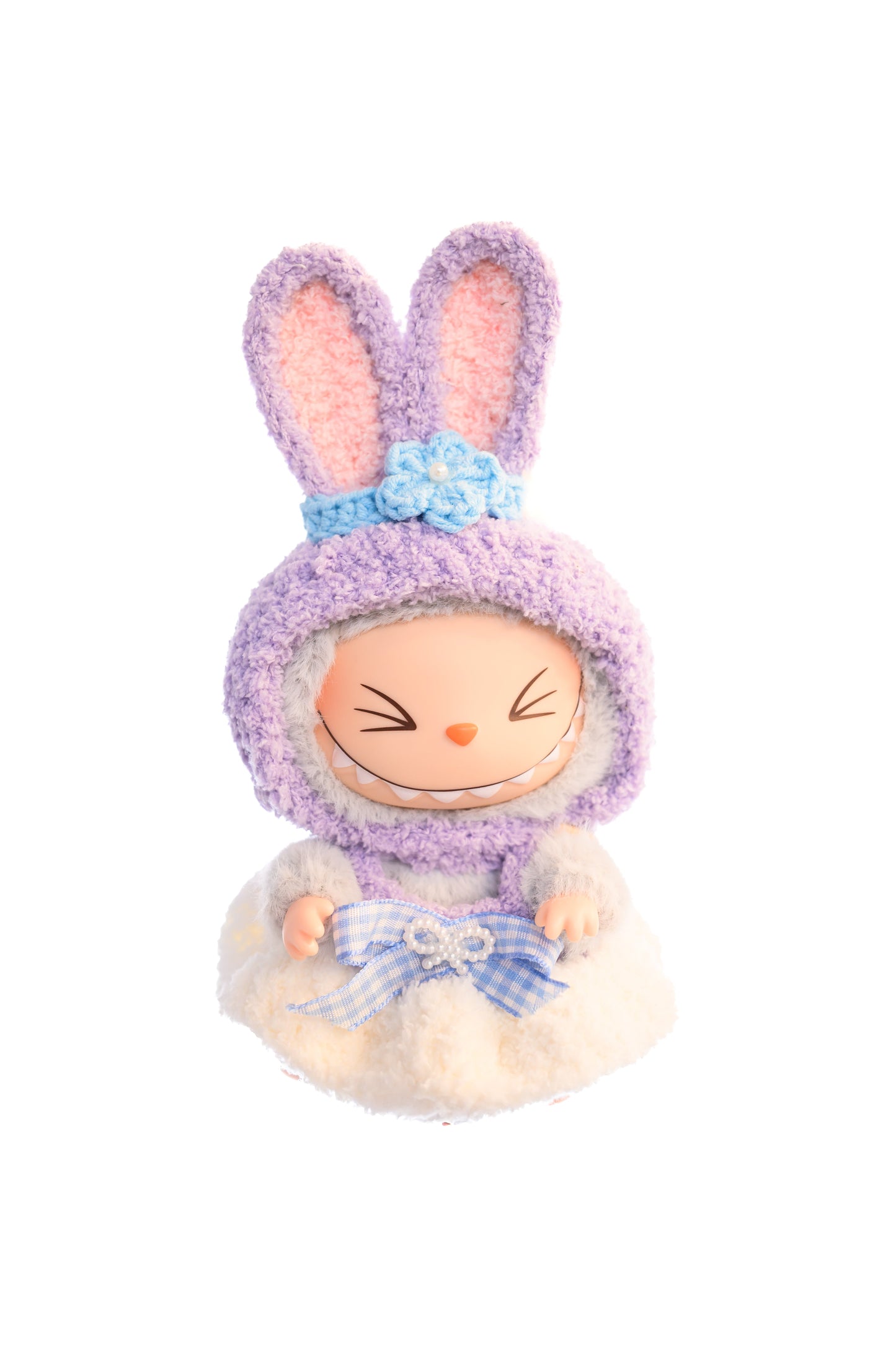 Tenue Labubu fait main – Édition Lapin Violet