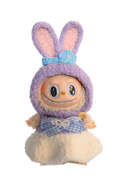Tenue Labubu fait main – Édition Lapin Violet
