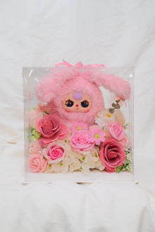 Boîte aveugle florale avec peluche surprise