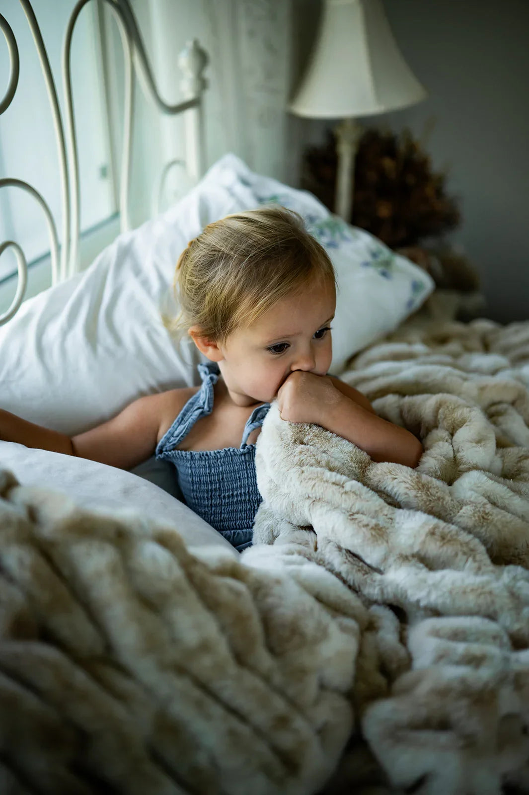 Caramel Swirl Double-sided Minky Blanket