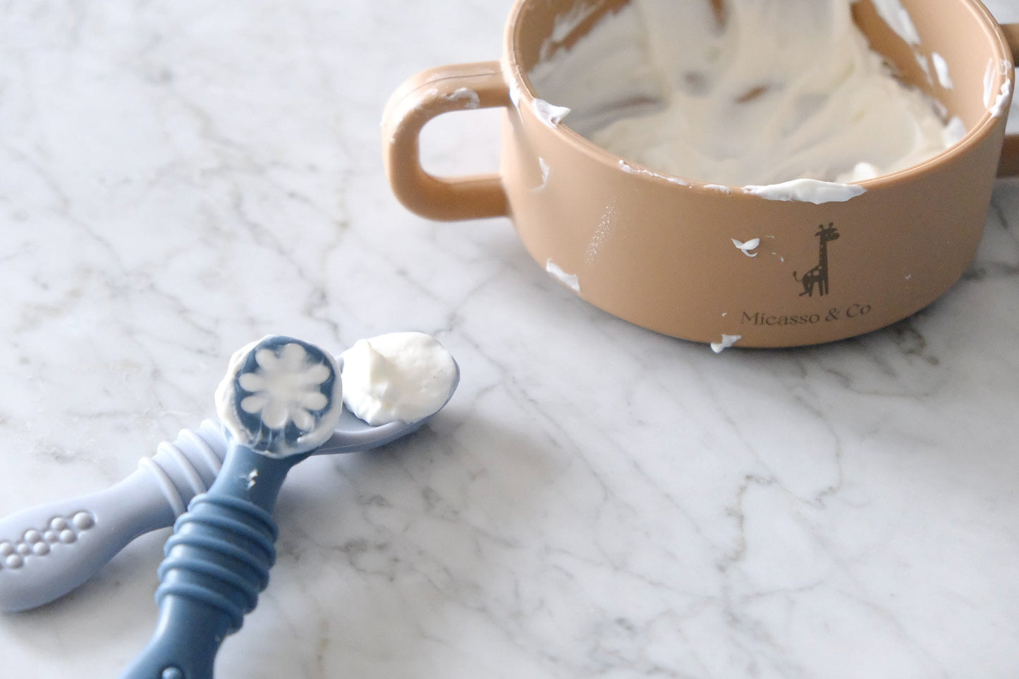 Silicone learning spoons