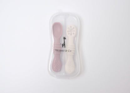 Silicone learning spoons