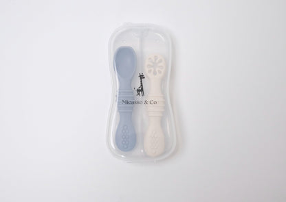 Silicone learning spoons