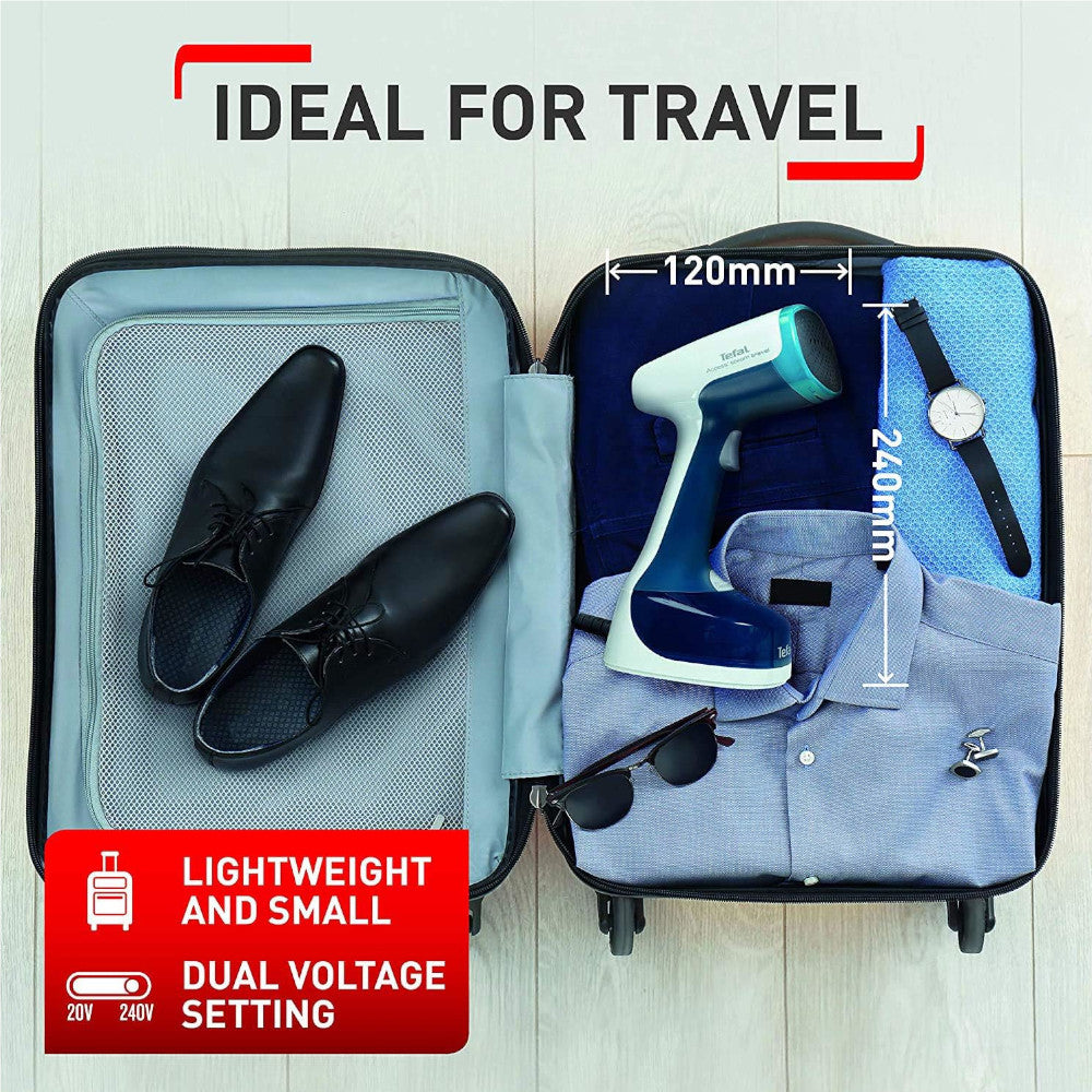T-FAL DT7050Q2 Travel Garment Steamer - Blemished package with full warranty
