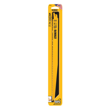 DEWALT 12" 6 TPI Reciprocating Saw Blades (5 pack) - DW4804