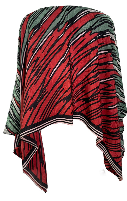 PRC6298 Avatar Poncho-Pèlerine en Soie Pure