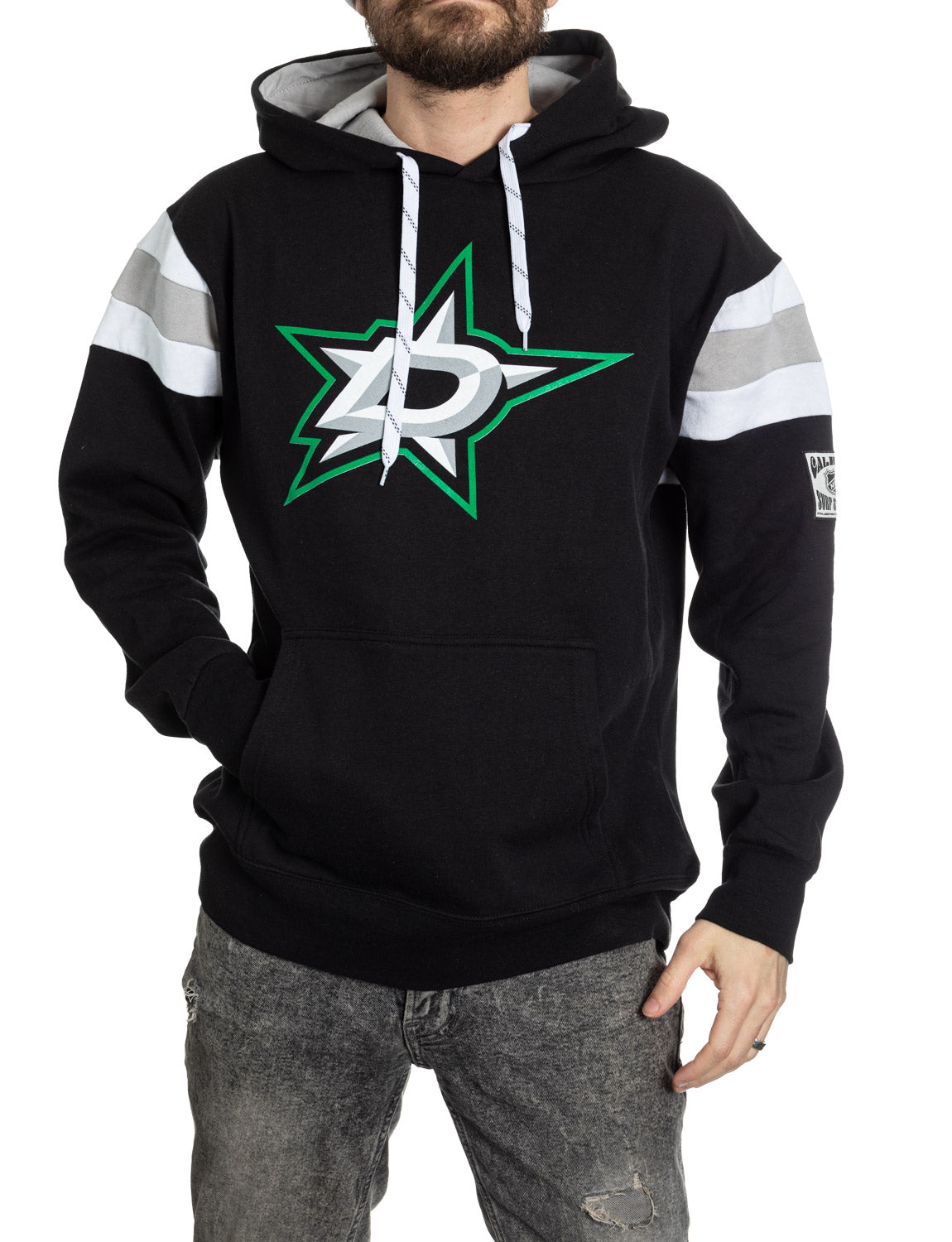 Sweat à capuche rétro style universitaire Dallas Stars