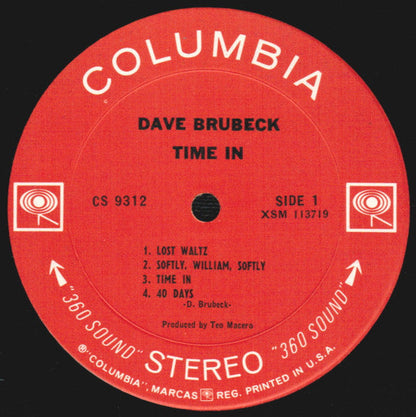 Dave Brubeck – Time In - 1966 US Original!