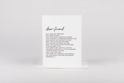Dear Friend