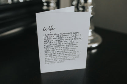 Dear Wife