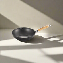 Yoshikawa Cook-Pal Ren 24cm Nitrided Carbon Steel Deep Frying Pan