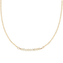 Collier délicat en or et perles