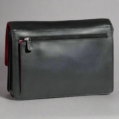 Sac besace en cuir Derek Alexander Half Flap Organizer