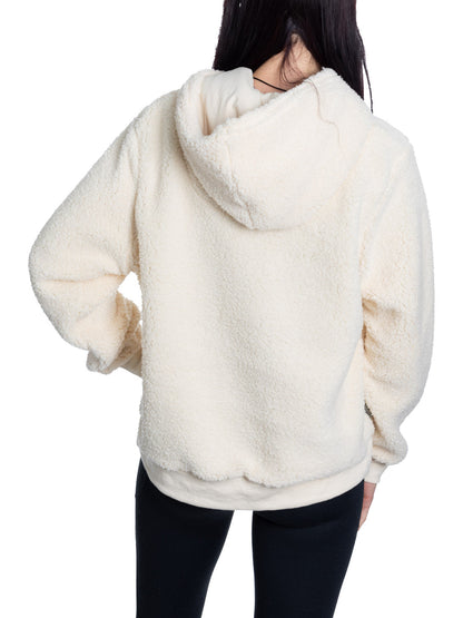 Chandail à capuchon Sherpa pour femme des Canadiens de Montréal avec logo chenille de qualité supérieure