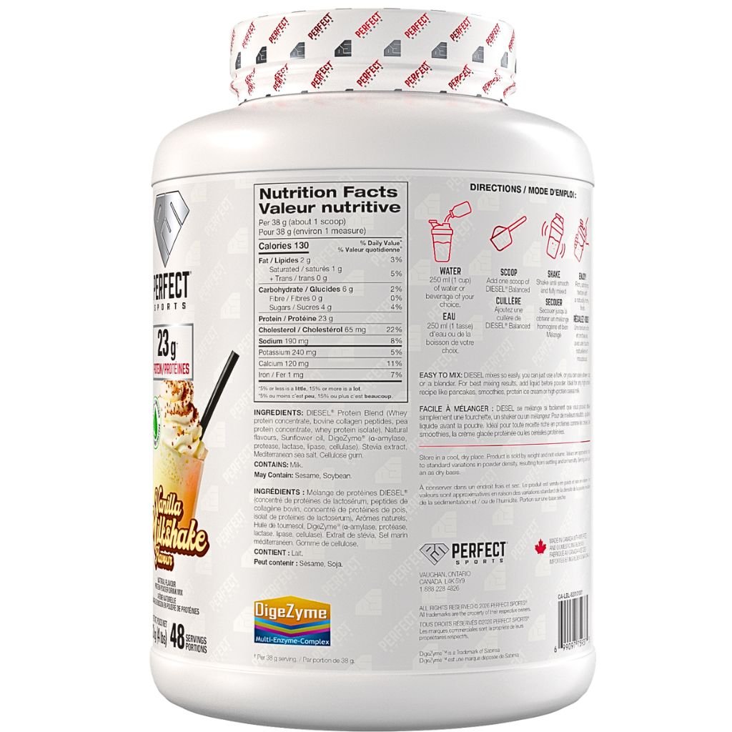 Perfect Sports BALANCED DIESEL GRASS-FED PROTEIN, 4lb
