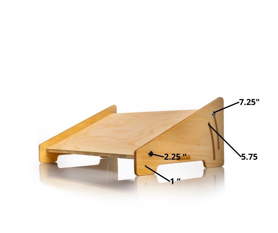 Repose-pied inclinable en bois