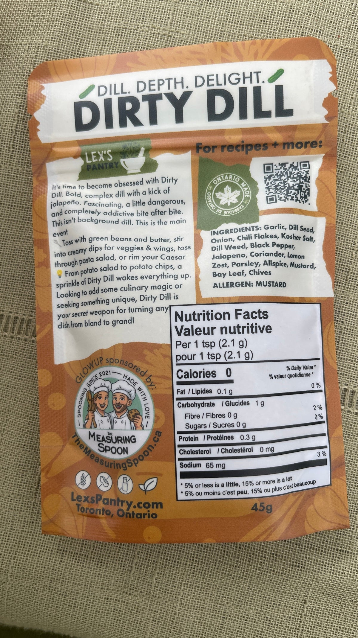 Dirty Dill Seasoning Blend