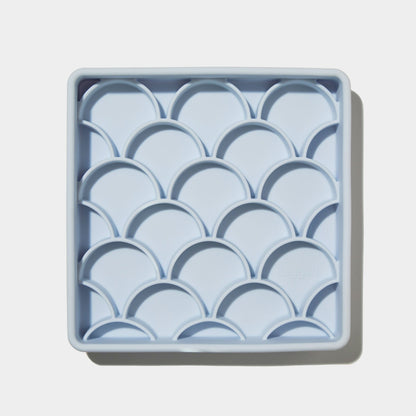 3-in-1 fish scale slow feeder bowl - sky