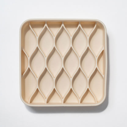 argyle slow feeder bowl - buttercream